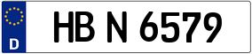 Trailer License Plate